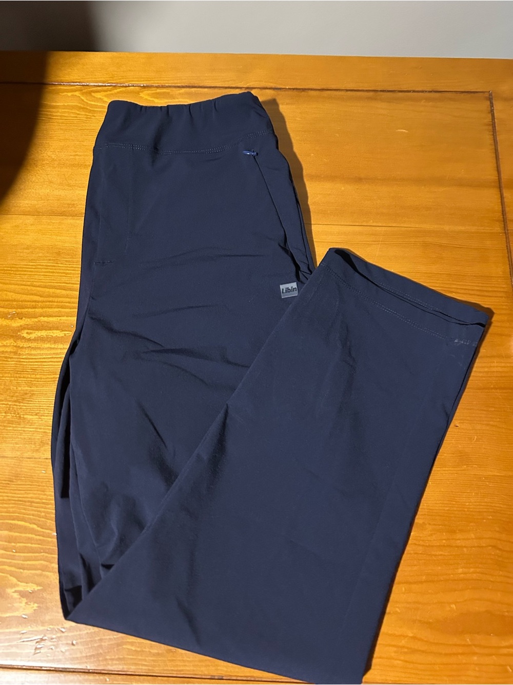 (3/$10) Libin womens size L Navy Jogger-Style Performance Pants